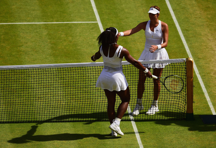 Serena Williams and Garbine Muguruza